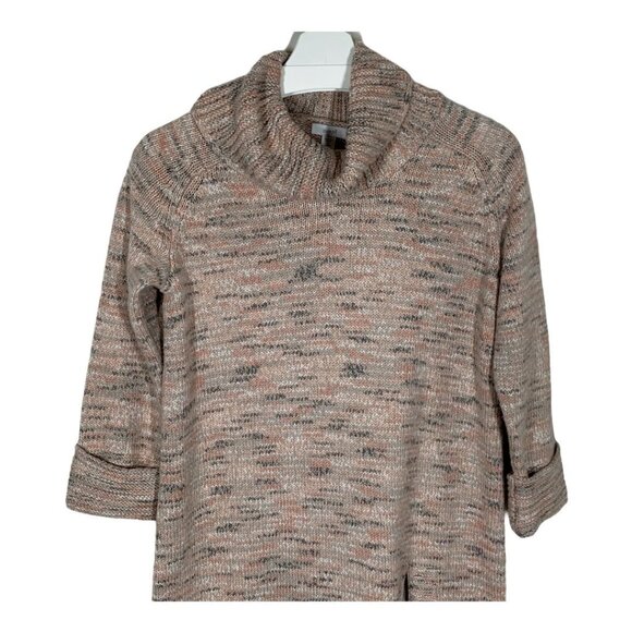 J Jill Pure Jill Chunky Knit Turtleneck Sweater XS Petite Neutral - Picture 2 of 10